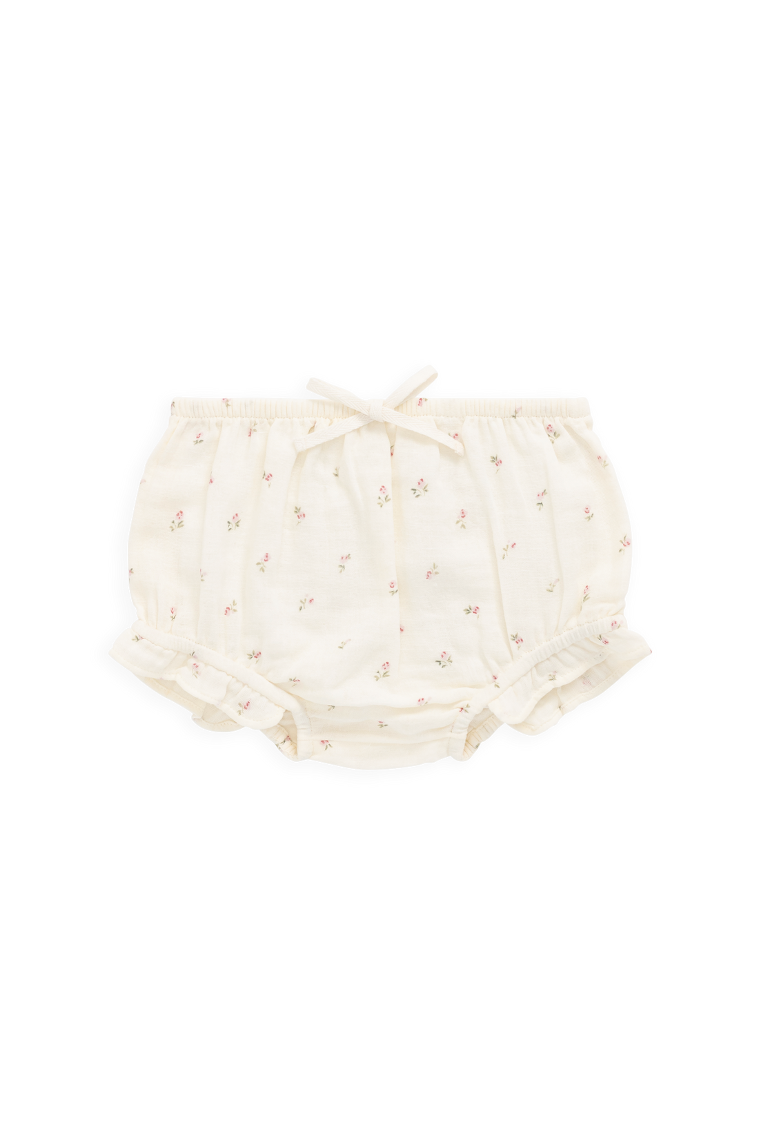 Organic Cotton Muslin Frill Bloomer - Willow Rose Childrens Bloomer from Jamie Kay USA