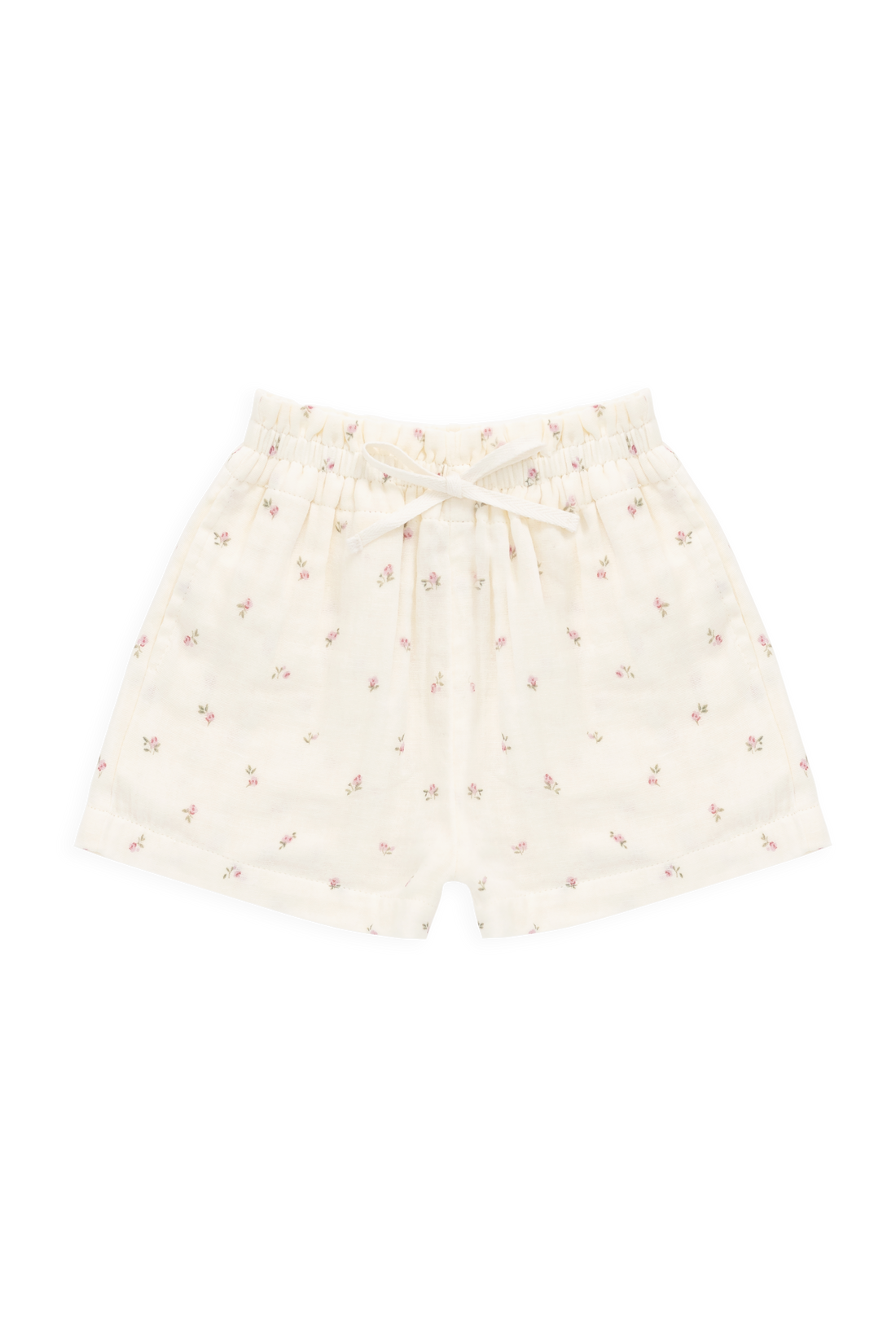 Organic Cotton Muslin Selah Short - Willow Rose Childrens Shorts from Jamie Kay USA