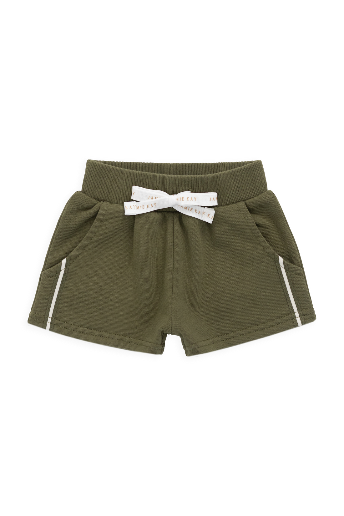 Organic Cotton Nash Short - Sicilian Olive Childrens Shorts from Jamie Kay USA