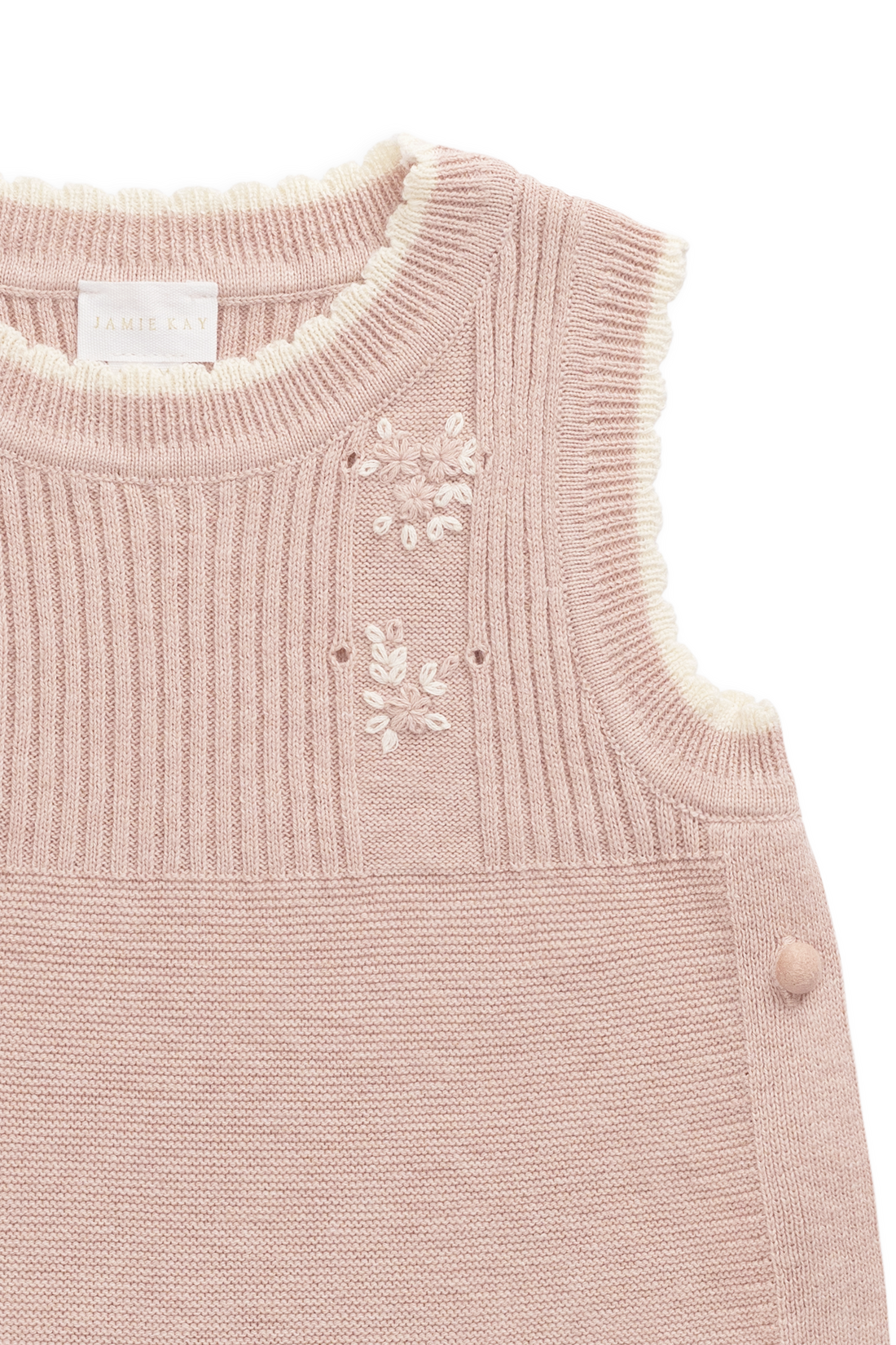 Abbie Knitted Top - Sweetpea Marle Abbie Flower Childrens Top from Jamie Kay USA