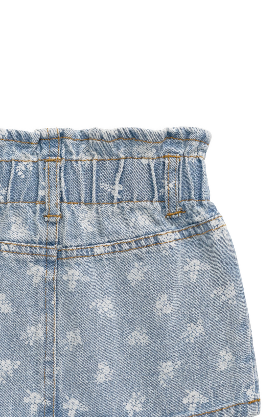 Brielle Skirt - Tully Floral Denim Childrens Skirt from Jamie Kay USA