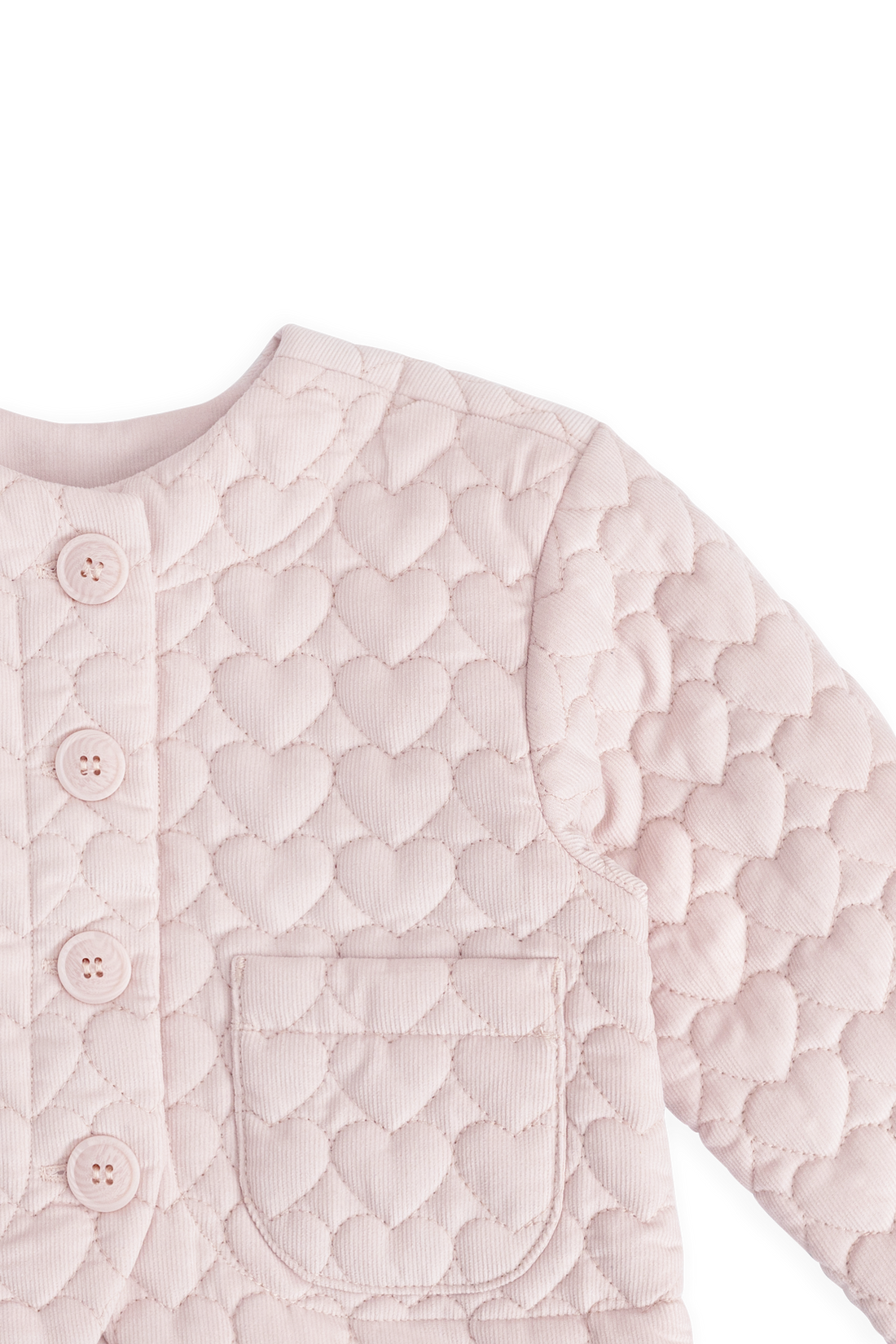 Elara Pincord Jacket - Soft Misty Rose Childrens Jacket from Jamie Kay USA