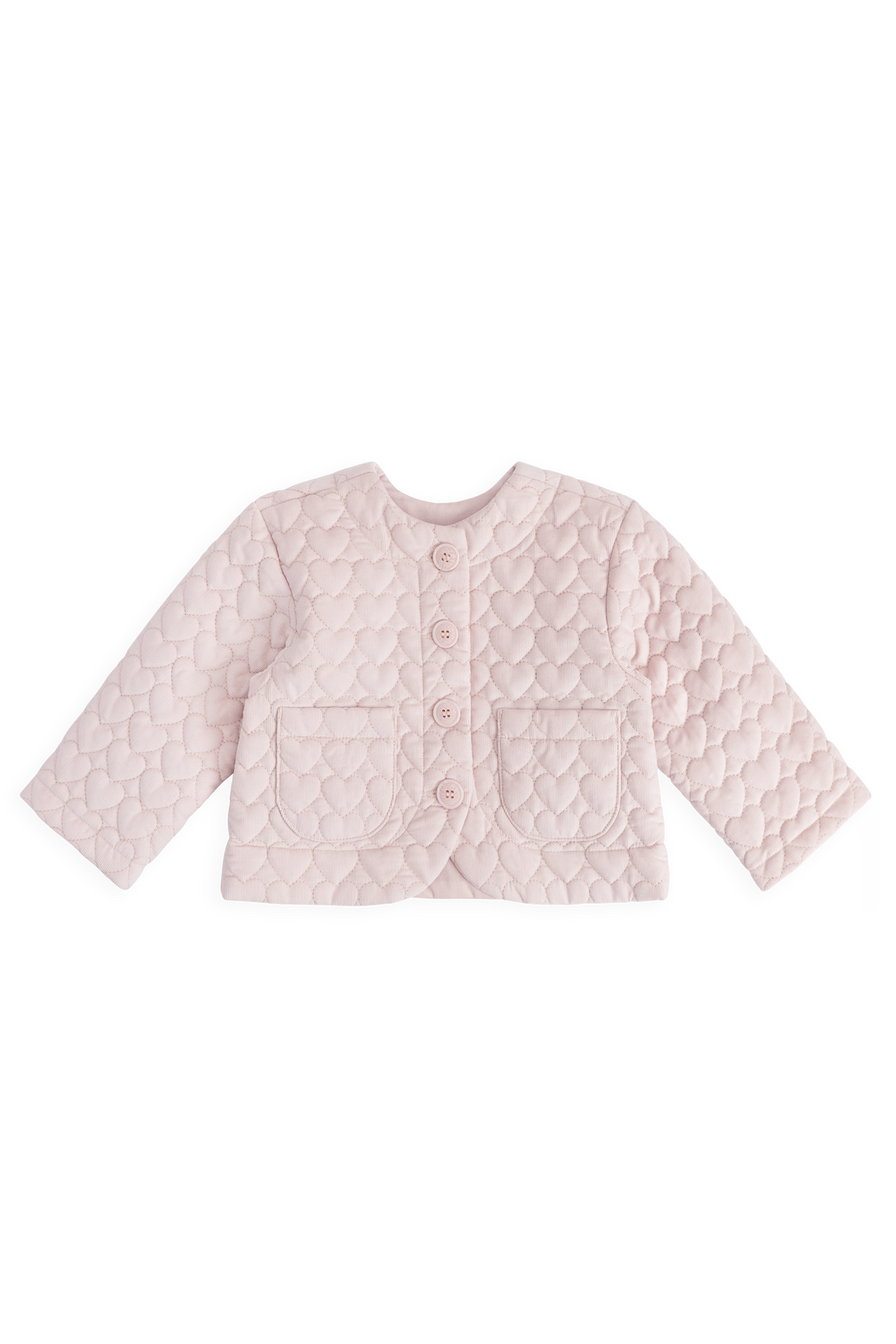 Elara Pincord Jacket - Soft Misty Rose Childrens Jacket from Jamie Kay USA