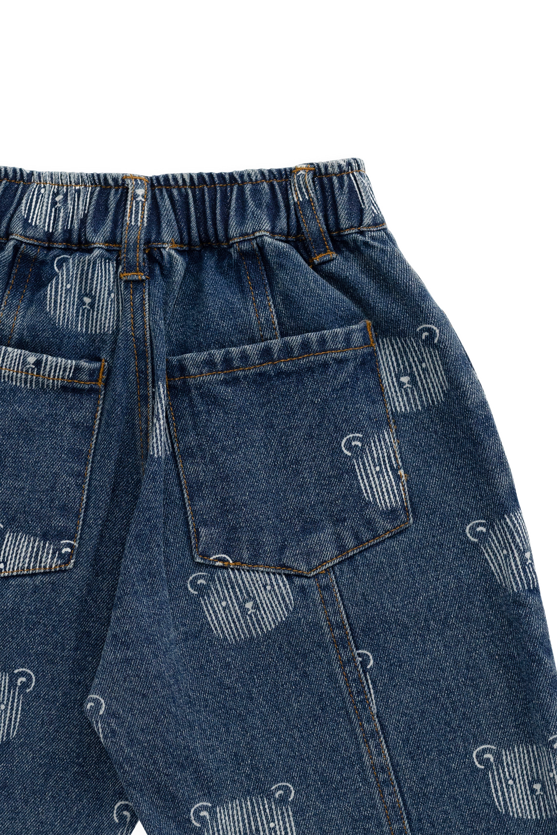 Linus Denim Pant - Teddy Face Denim Childrens Pant from Jamie Kay USA