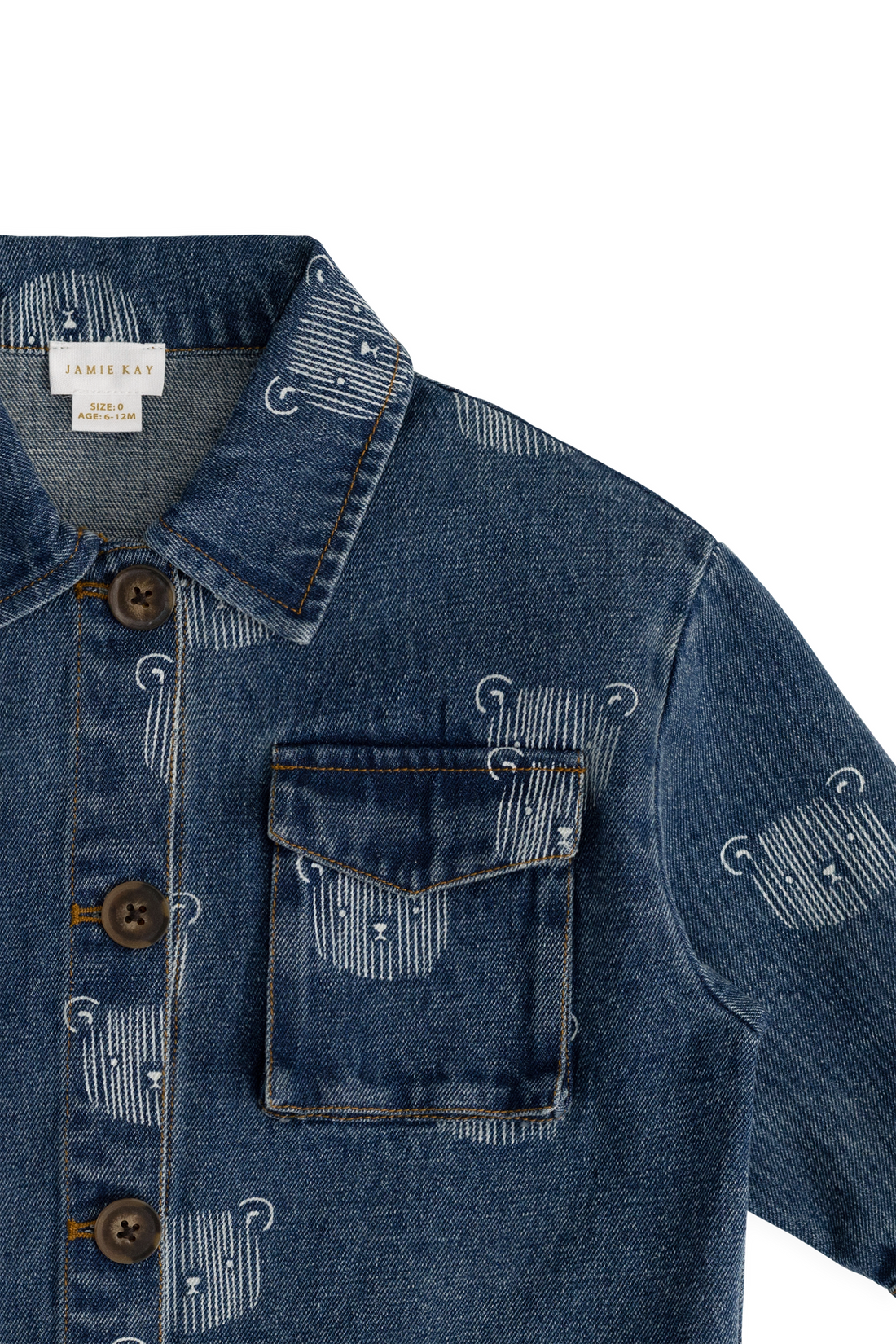 Nicolai Jacket - Teddy Face Denim Childrens Jacket from Jamie Kay USA