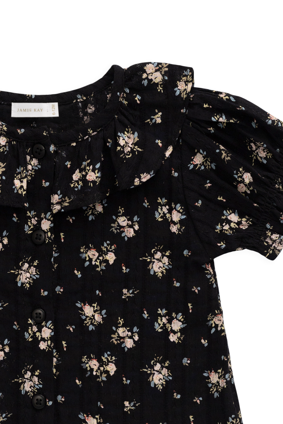 Organic Cotton Alora Top - Cassie Caviar Childrens Top from Jamie Kay USA