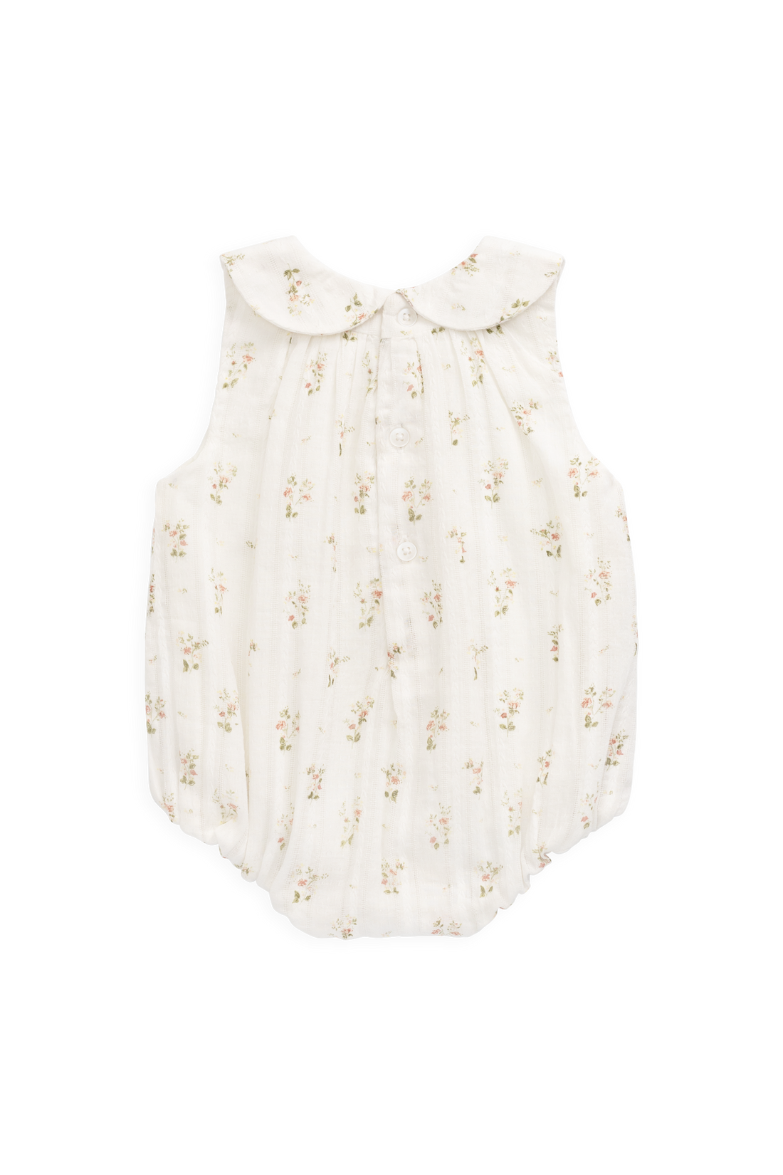 Organic Cotton Brynlee Playsuit - Josepha Egret Childrens Playsuit from Jamie Kay USA