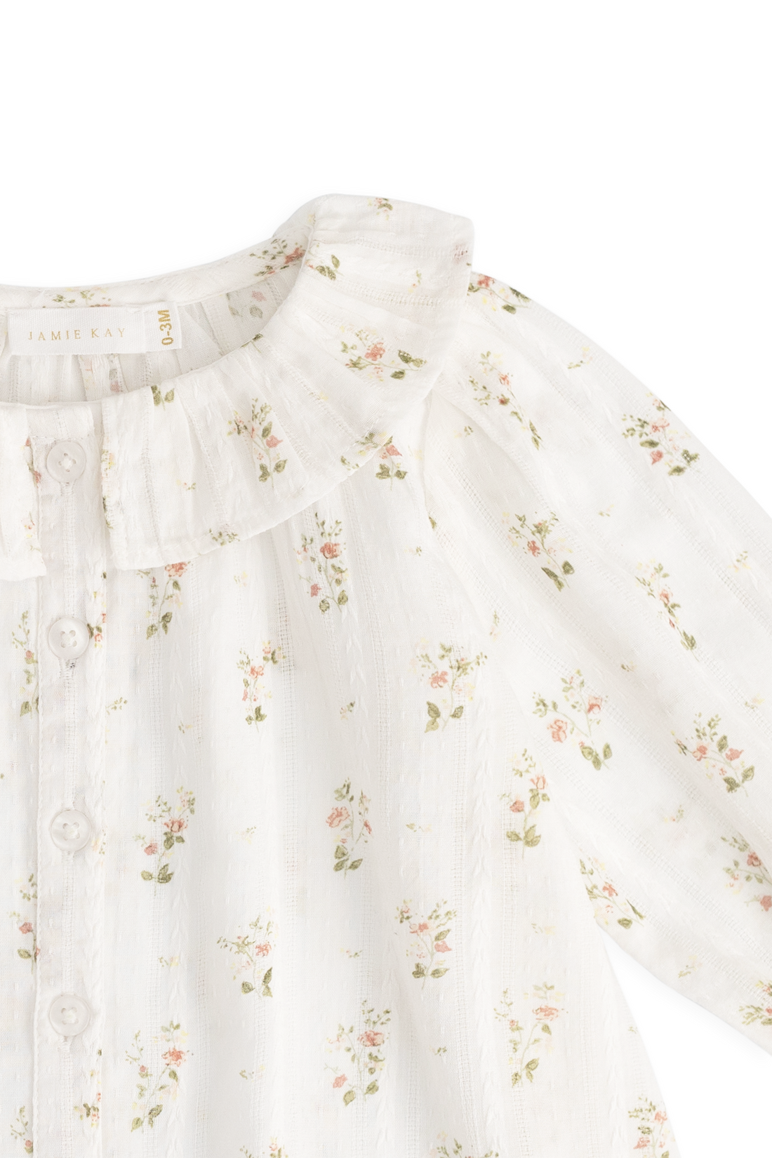 Organic Cotton Brynlee Top - Josepha Egret Childrens Top from Jamie Kay USA
