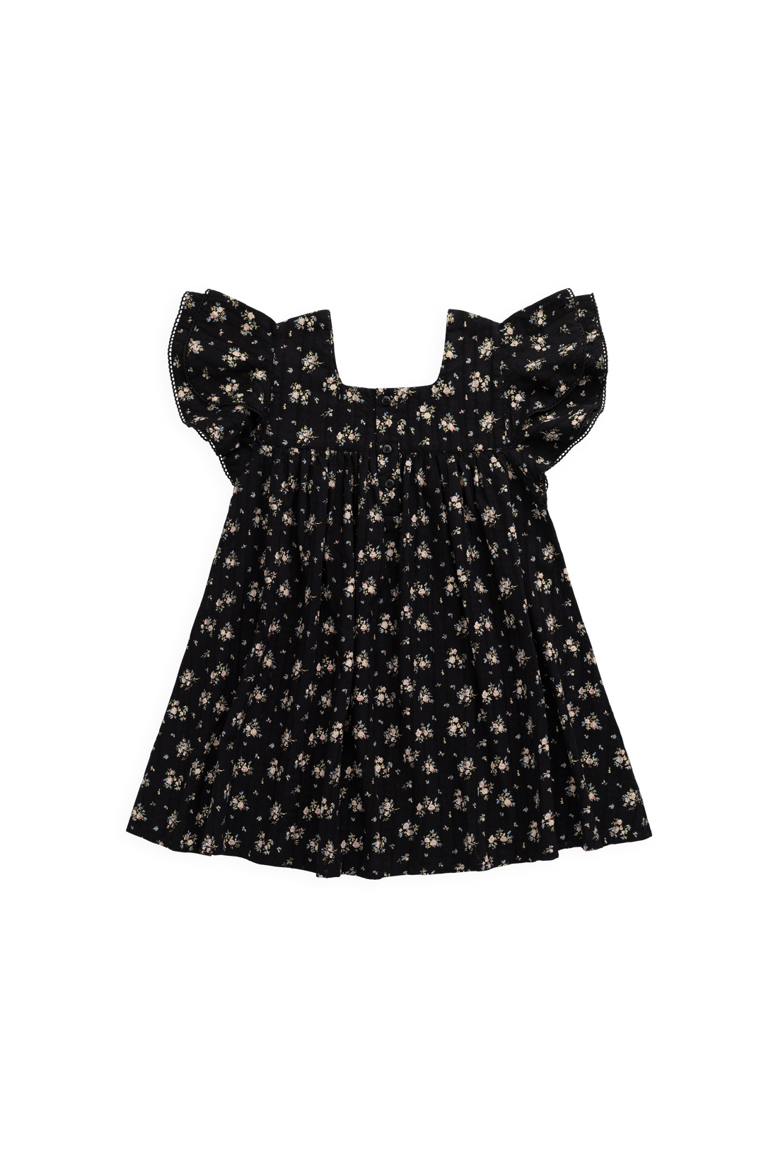 Organic Cotton Caroline Dress - Cassie Caviar Childrens Dress from Jamie Kay USA