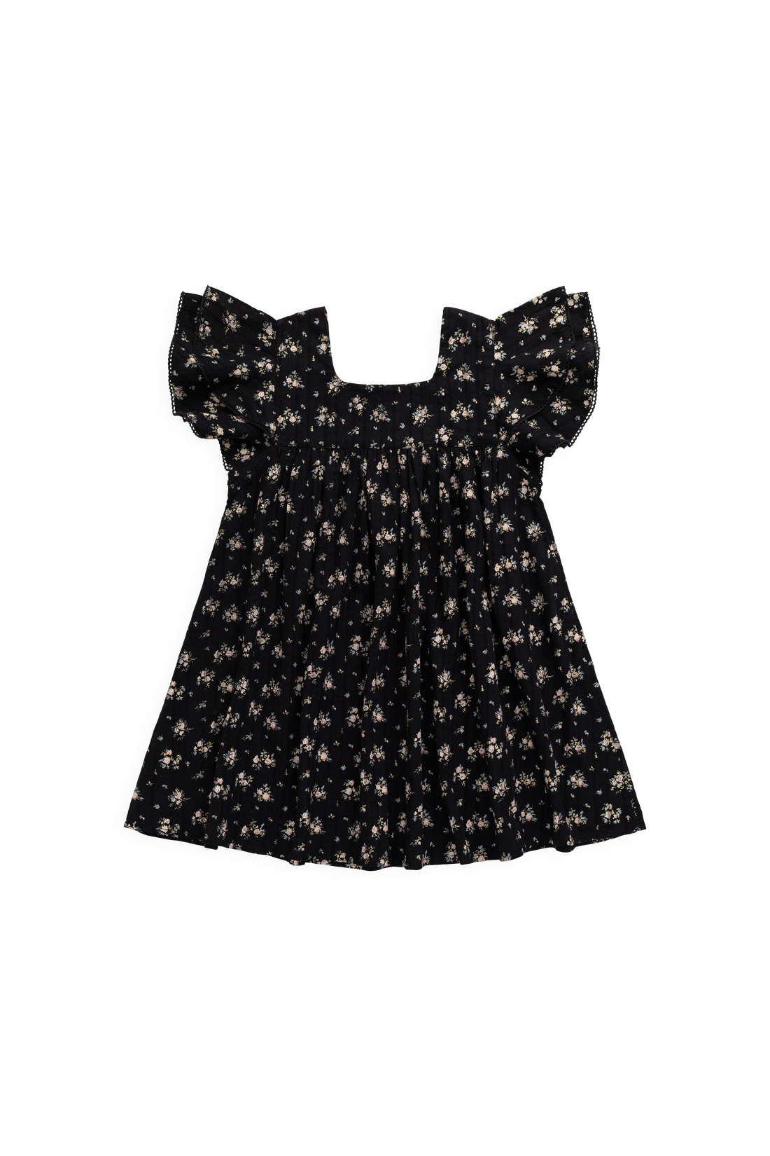 Organic Cotton Caroline Dress - Cassie Caviar Childrens Dress from Jamie Kay USA