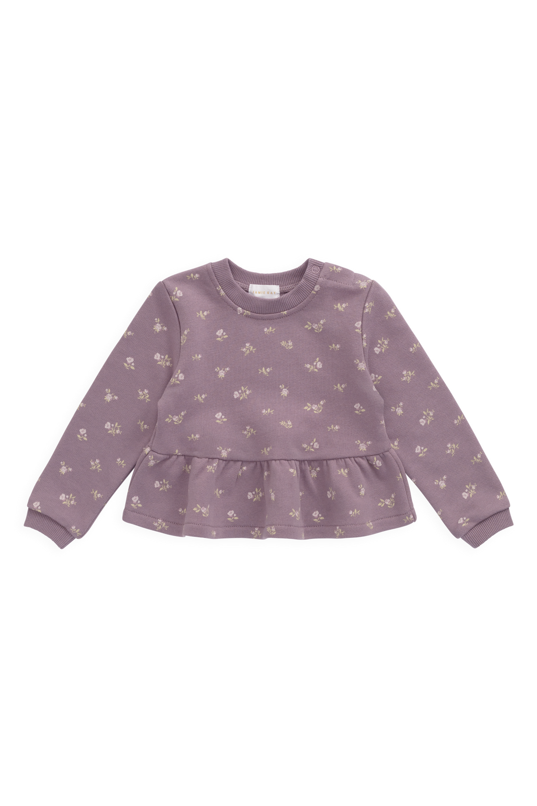 Organic Cotton Emiko Sweatshirt - Isla Plum Childrens Sweatshirting from Jamie Kay USA