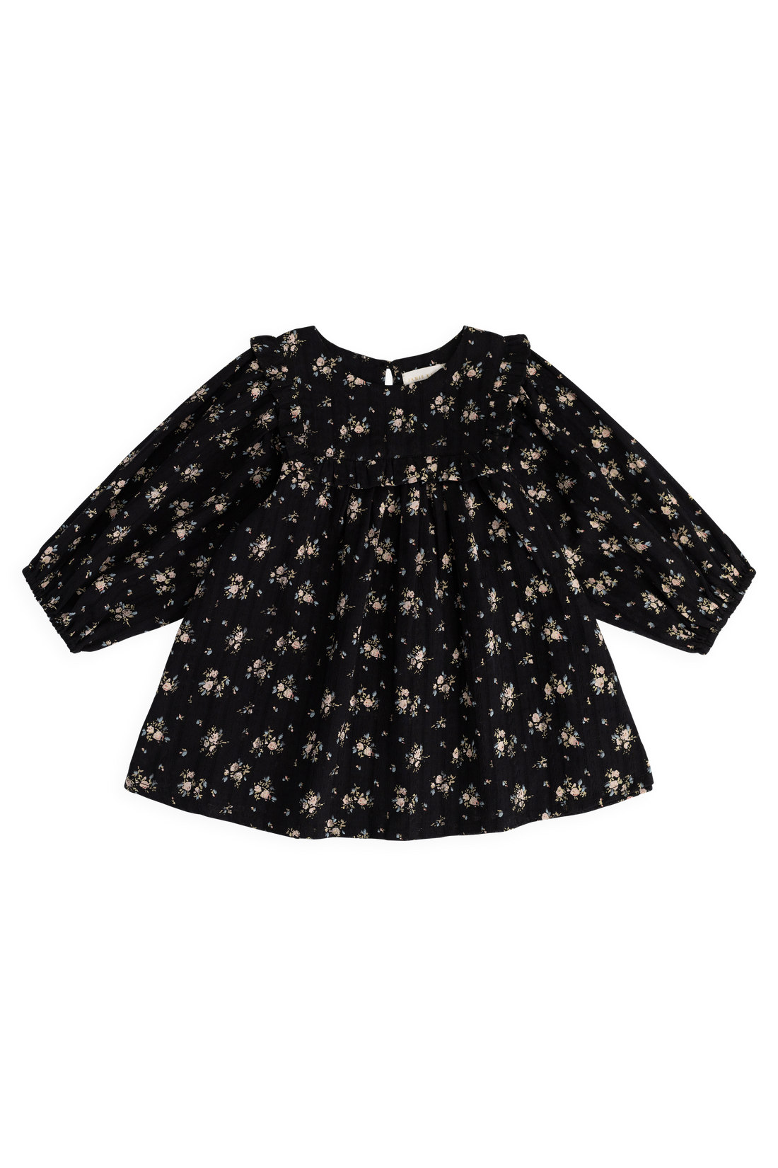 Organic Cotton Gianna Dress - Cassie Caviar Childrens Dress from Jamie Kay USA