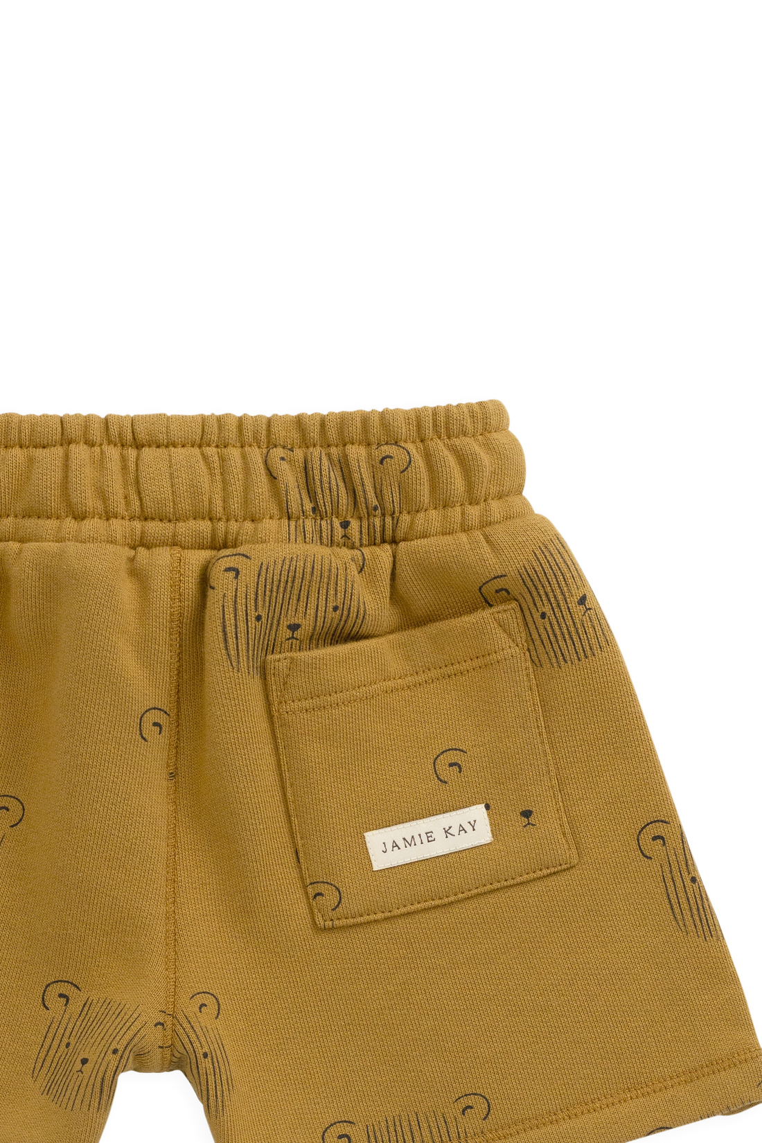 Organic Cotton Jalen Short - Buckwheat Teddy Face Childrens Shorts from Jamie Kay USA