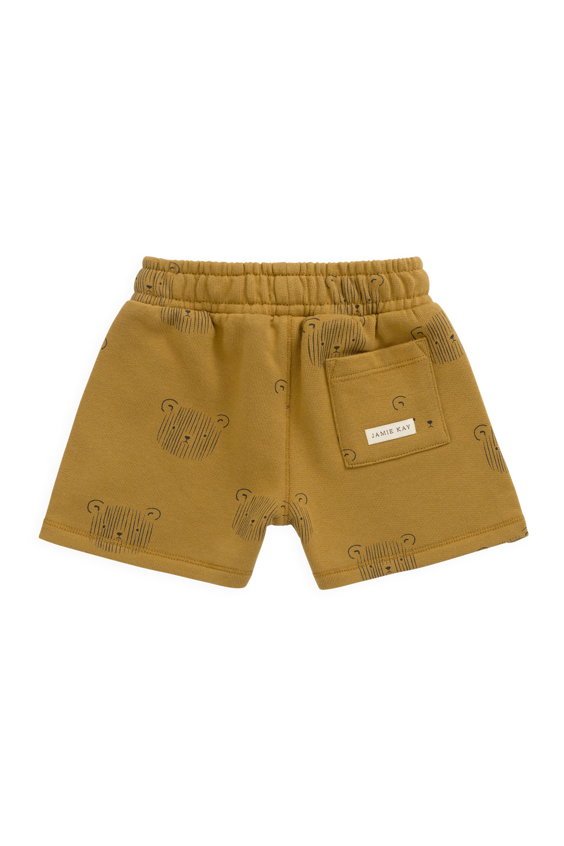 Organic Cotton Jalen Short - Buckwheat Teddy Face Childrens Shorts from Jamie Kay USA