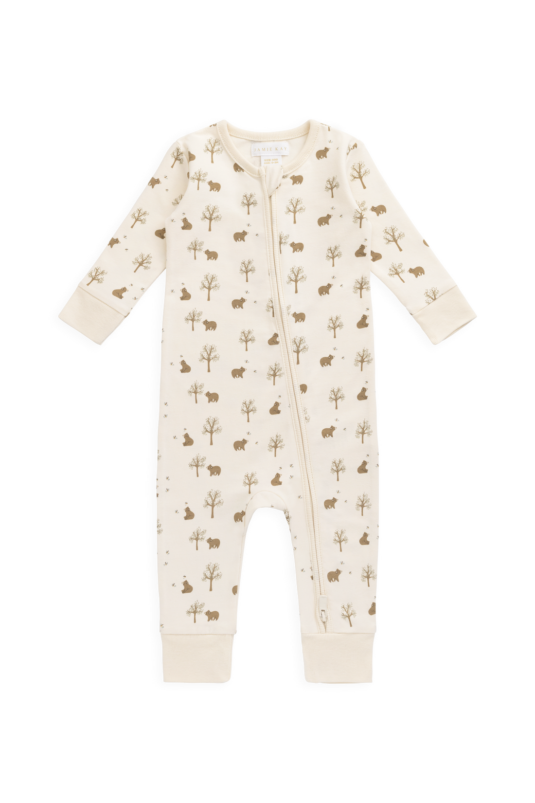 Organic Cotton Jude Onepiece - Honey Bear Cloud Childrens Onepiece from Jamie Kay USA