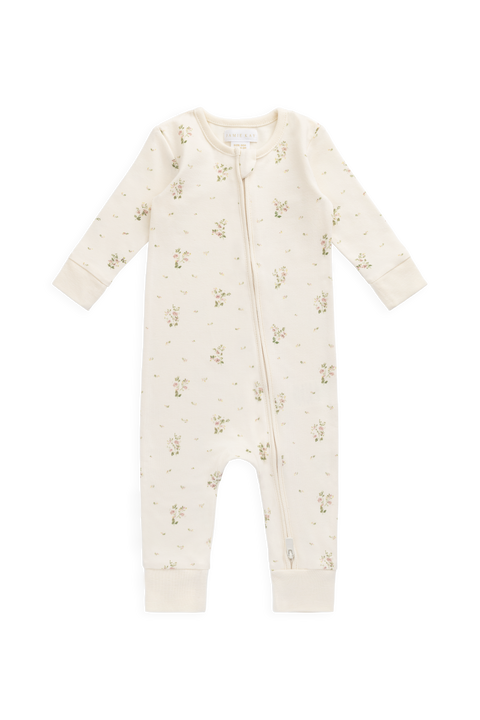 Organic Cotton Jude Onepiece - Josepha Egret Small – Jamie Kay USA