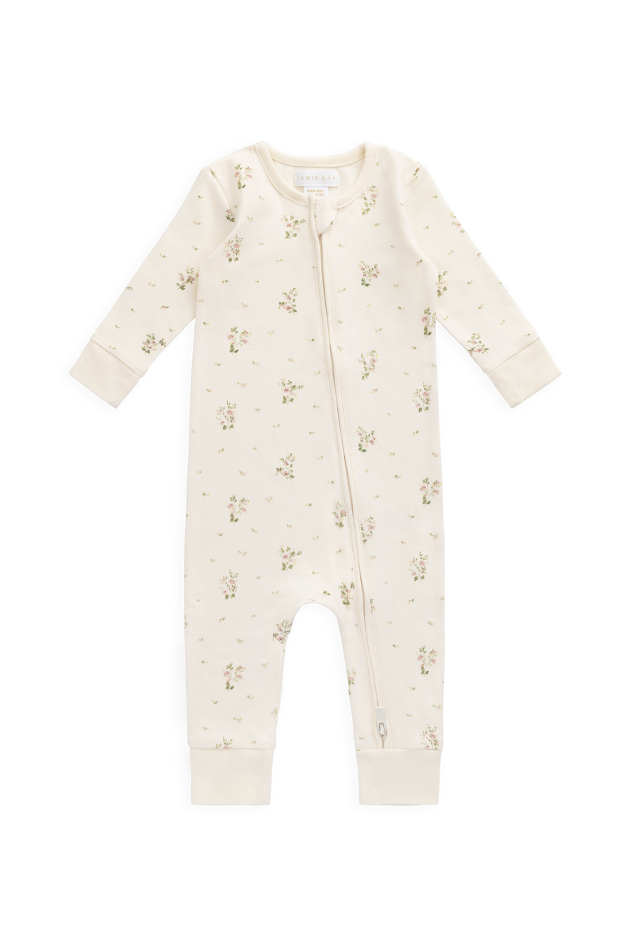 Organic Cotton Jude Onepiece - Josepha Egret Small – Jamie Kay USA