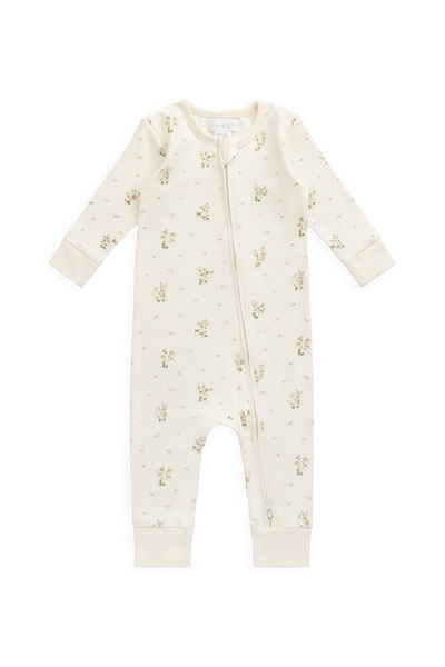 Organic Cotton Jude Onepiece - Josepha Egret Small – Jamie Kay USA
