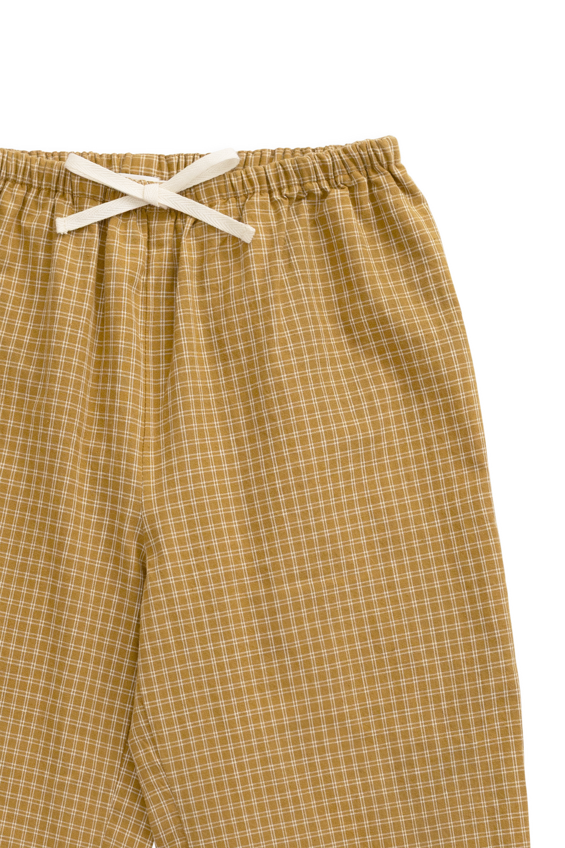 Organic Cotton Kenji Pant - Windowpane Check Buckwheat Childrens Pant from Jamie Kay USA