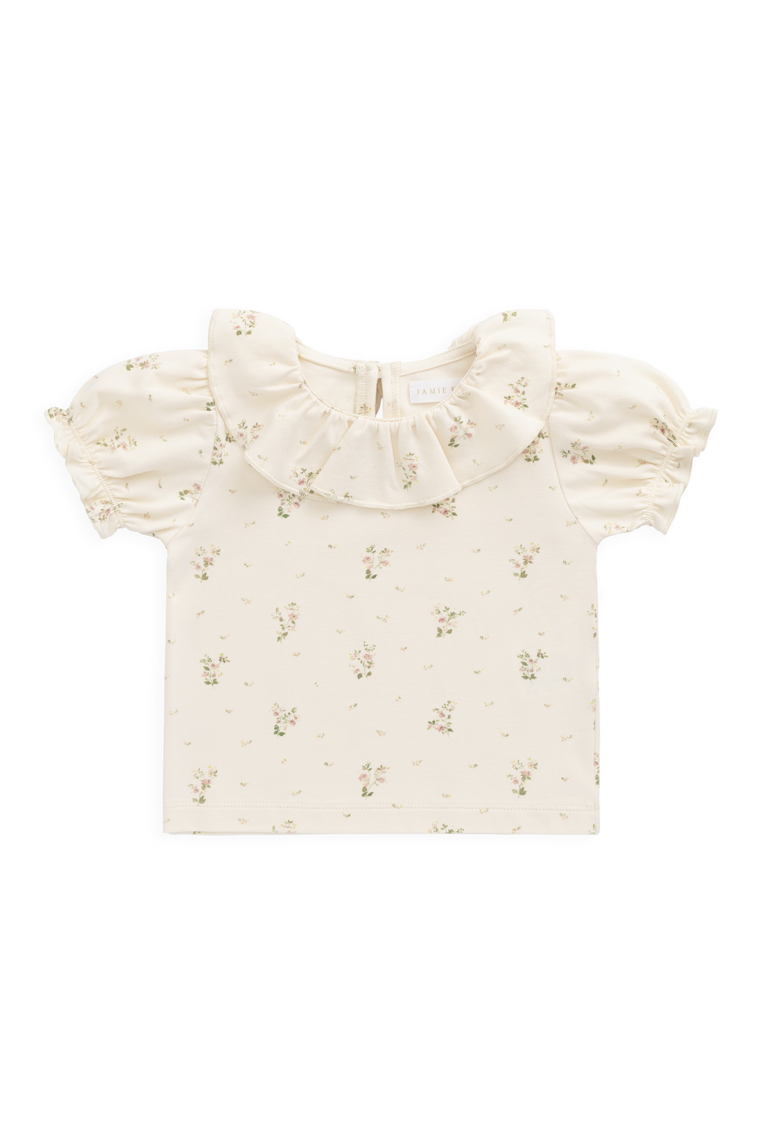 Organic Cotton Marlene Top - Josepha Egret Small Childrens Top from Jamie Kay USA