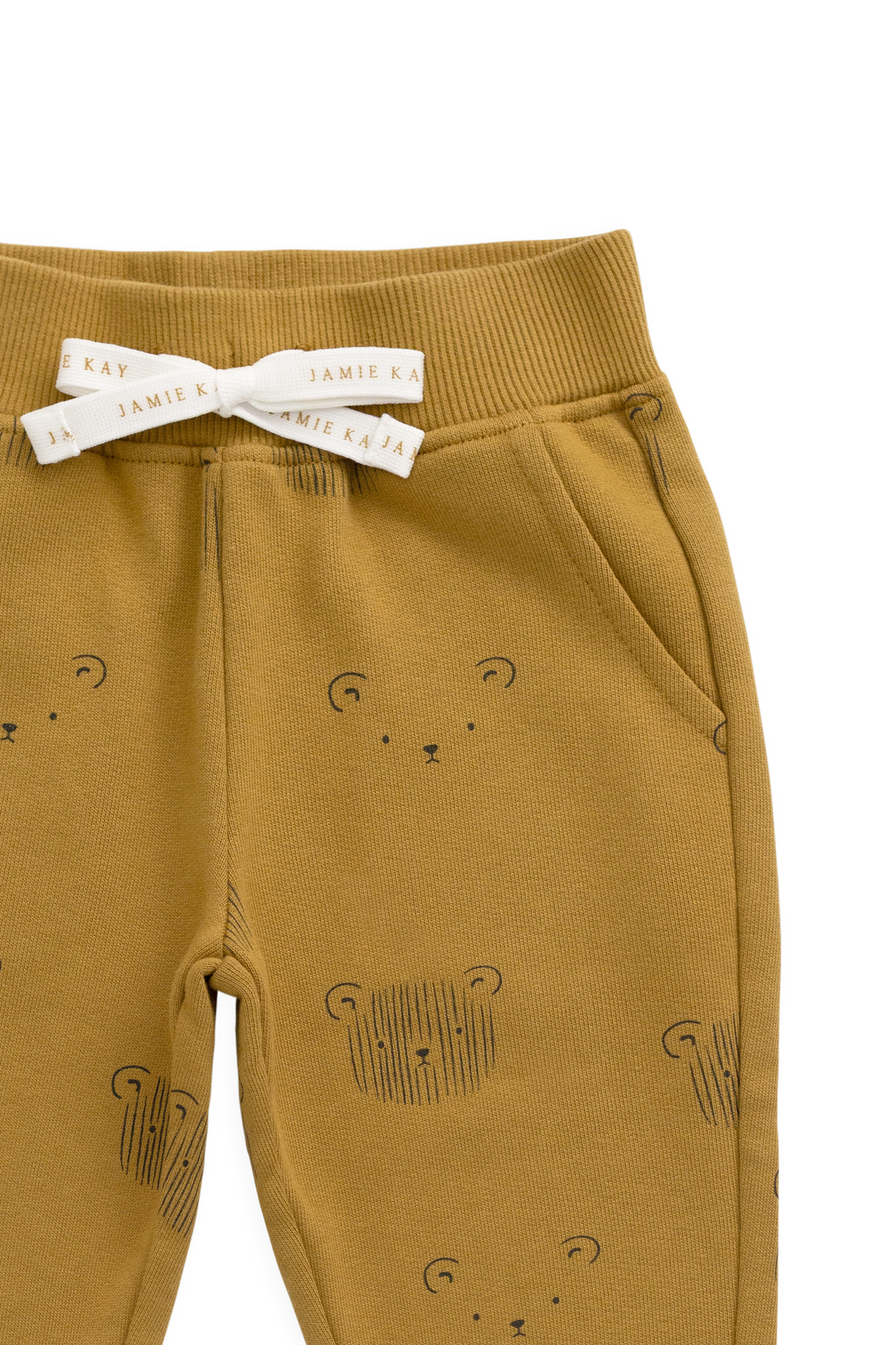 Organic Cotton Nash Track Pant - Buckwheat Teddy Face Childrens Pant from Jamie Kay USA