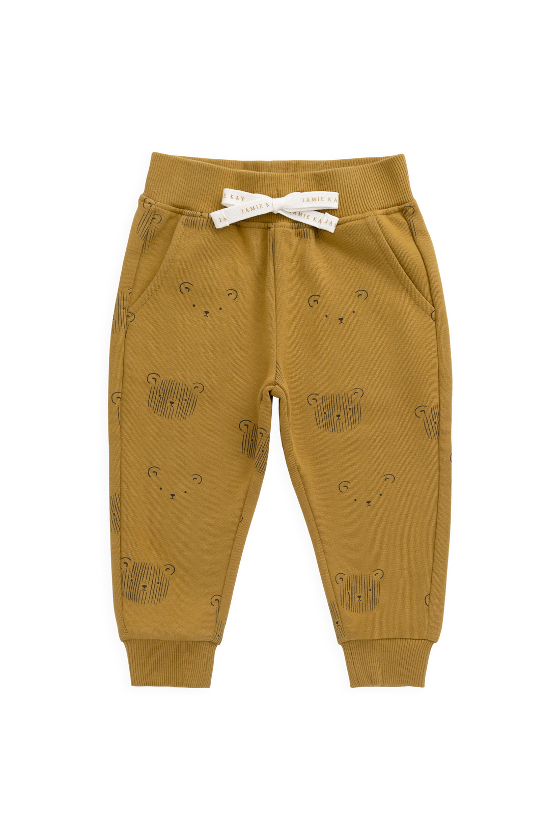 Organic Cotton Nash Track Pant - Buckwheat Teddy Face Childrens Pant from Jamie Kay USA