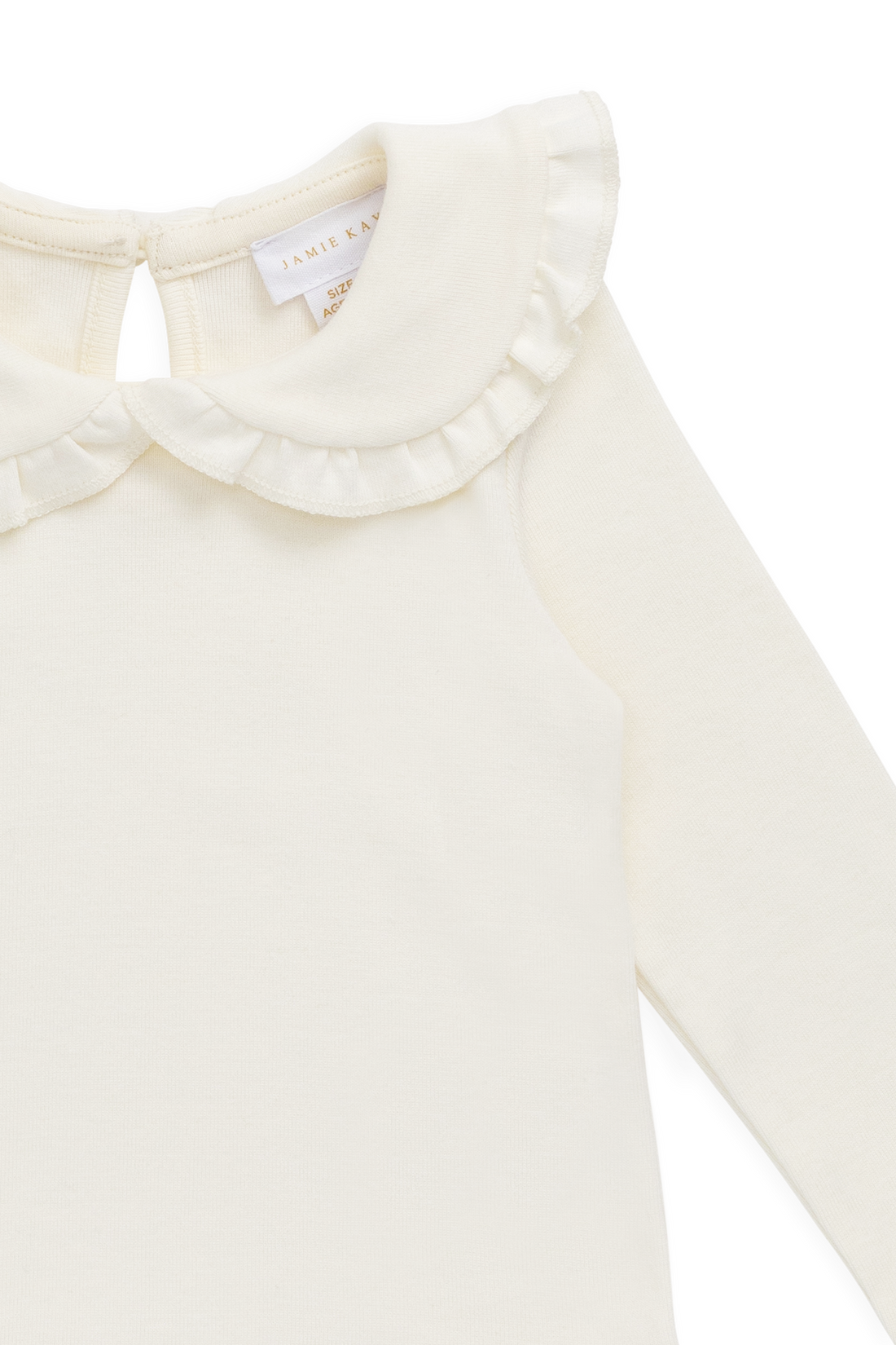 Organic Cotton Rib Adelaide Top - Parchment Childrens Top from Jamie Kay USA