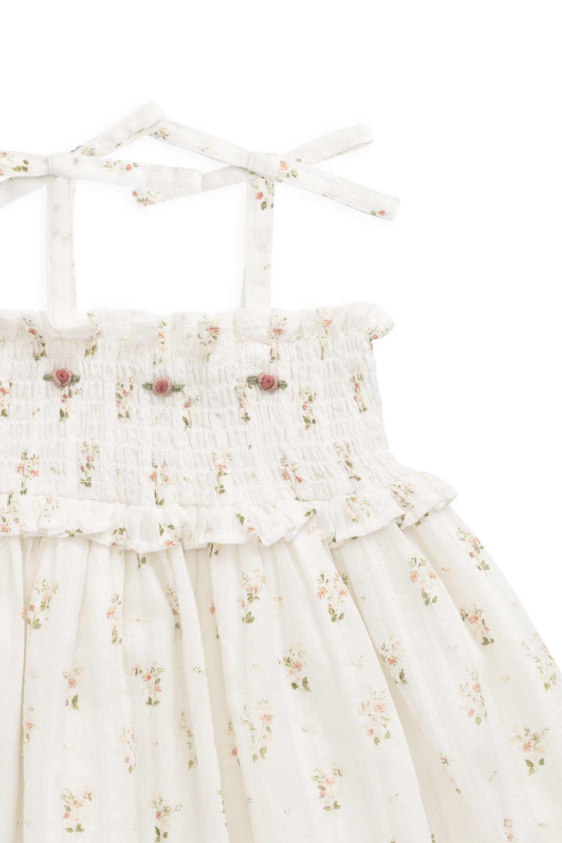 Organic Cotton Saylor Dress - Josepha Egret Childrens Dress from Jamie Kay USA