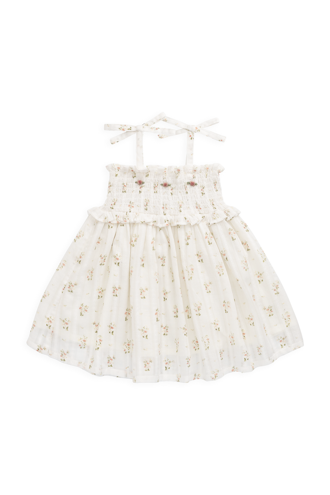 Organic Cotton Saylor Dress - Josepha Egret Childrens Dress from Jamie Kay USA
