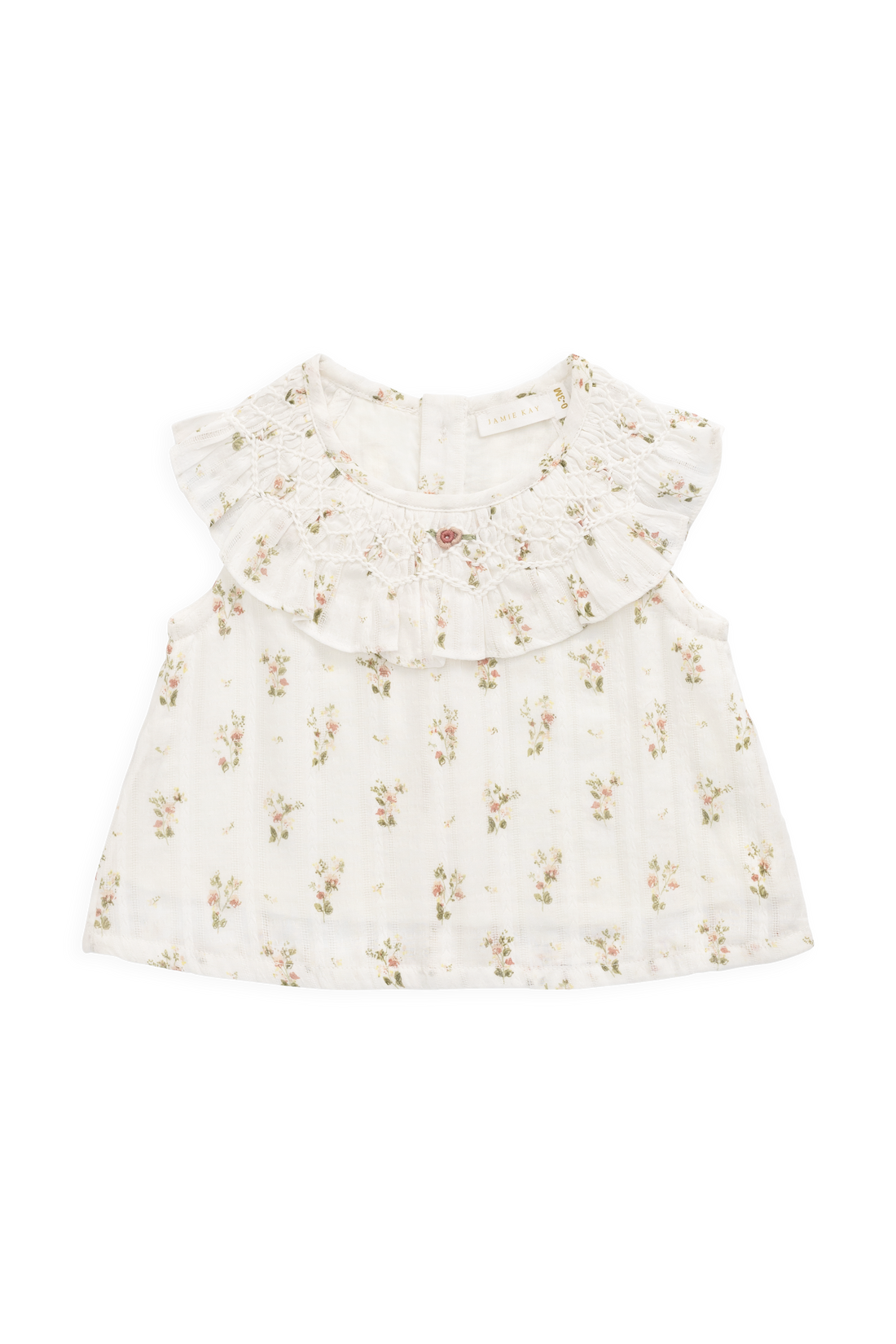 Organic Cotton Saylor Top - Josepha Egret Childrens Top from Jamie Kay USA