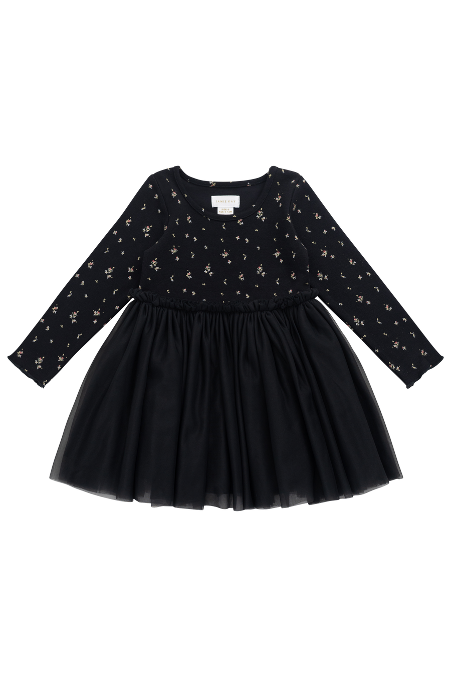 Anna Tulle Dress - Dina Ebony Childrens Dress from Jamie Kay USA
