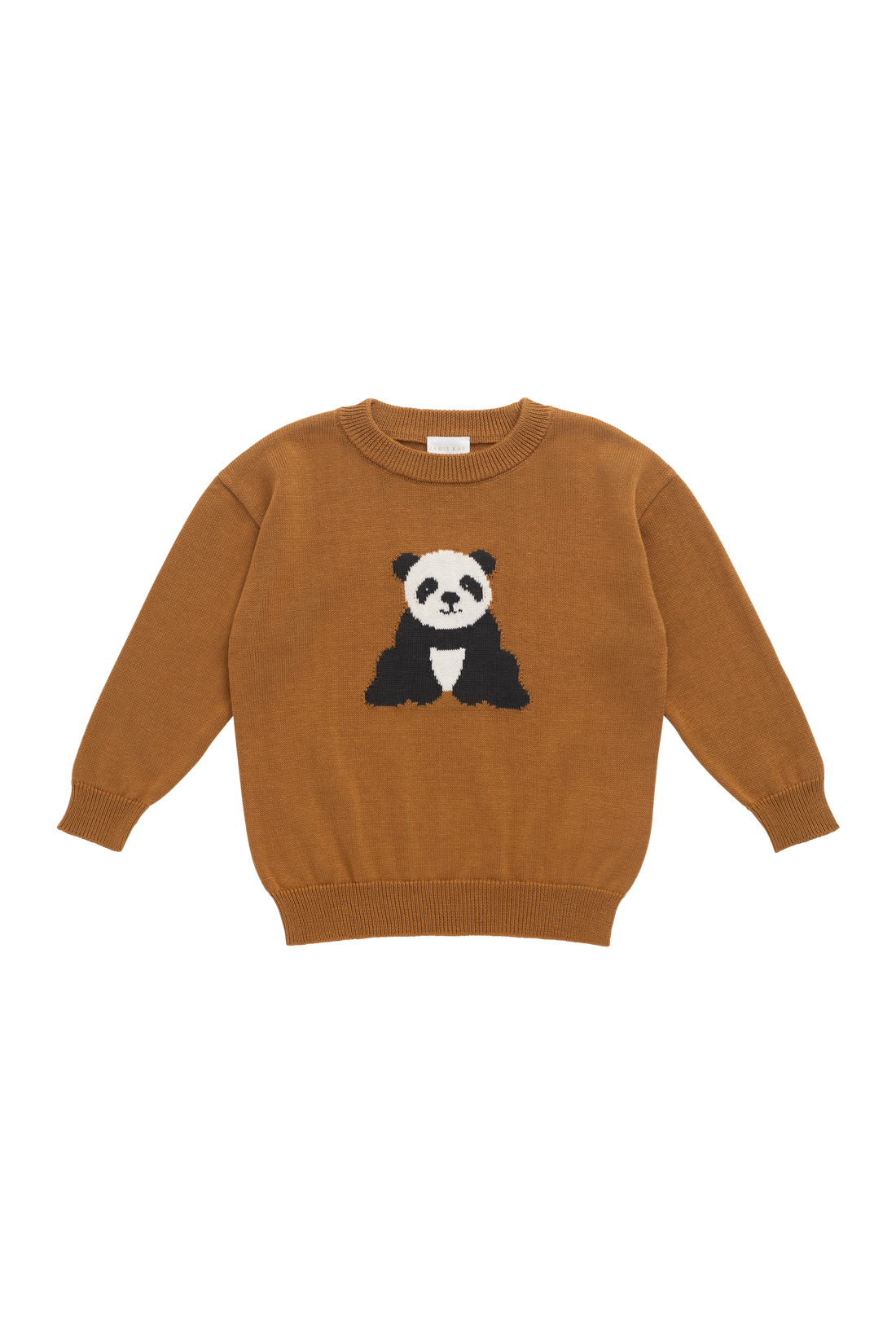 Panda Knit Jumper - Suede Childrens Jumper from Jamie Kay USA