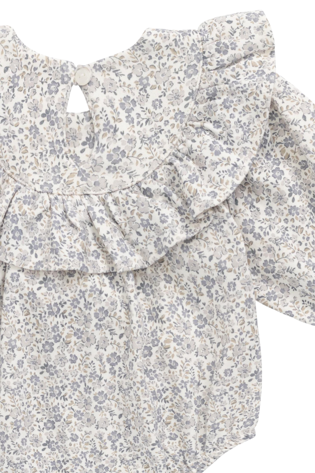 Organic Cotton Aurora Playsuit - Tully Grey Childrens Playsuit from Jamie Kay USA