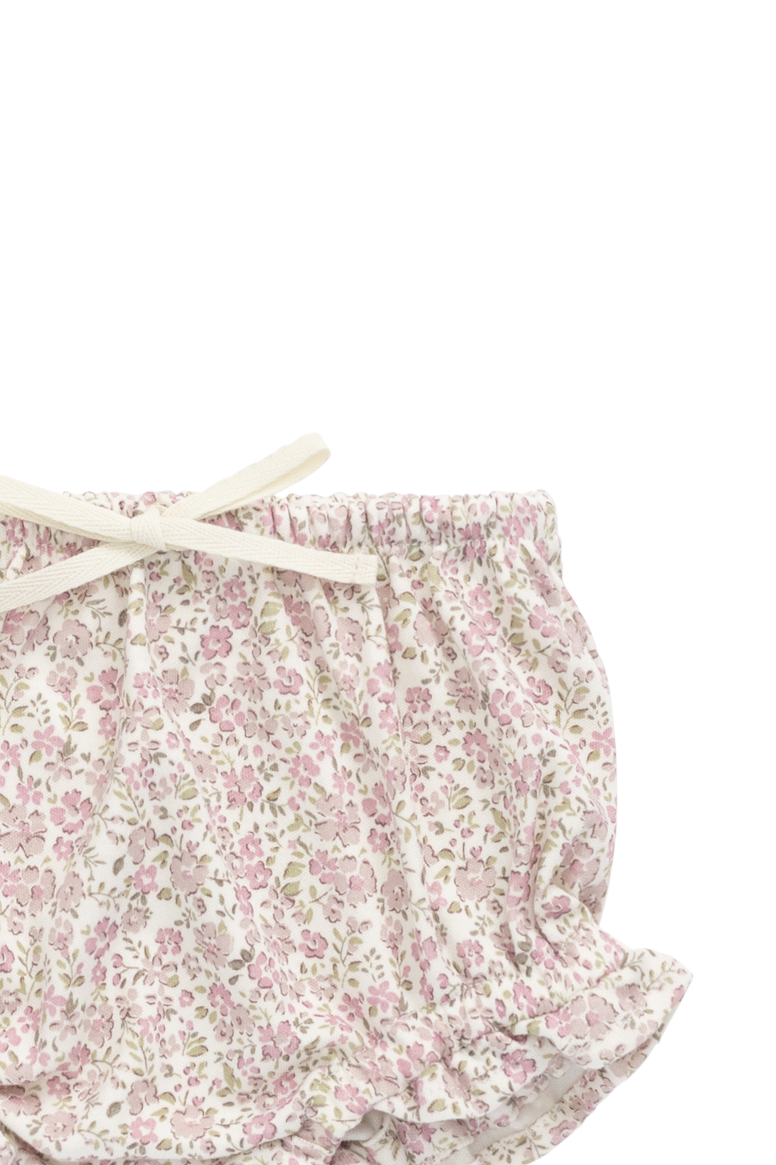 Organic Cotton Frill Bloomer - Tully Mauve Childrens Bloomer from Jamie Kay USA