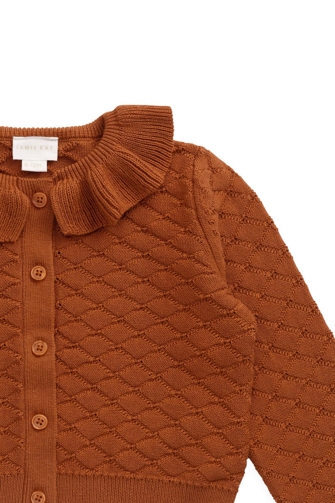 Alison Cardigan - Dusty Ginger Childrens Cardigan from Jamie Kay USA