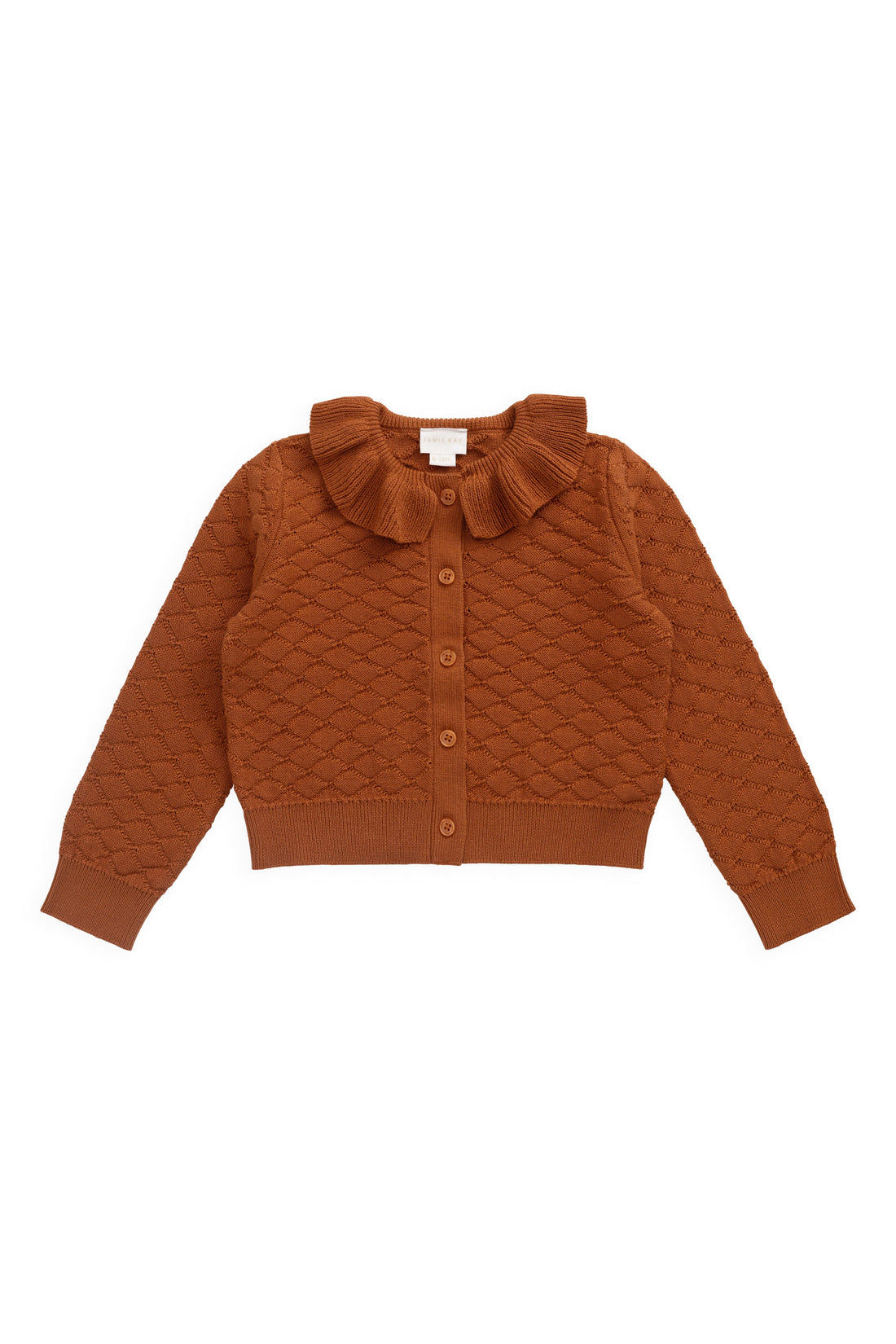 Alison Cardigan - Dusty Ginger Childrens Cardigan from Jamie Kay USA