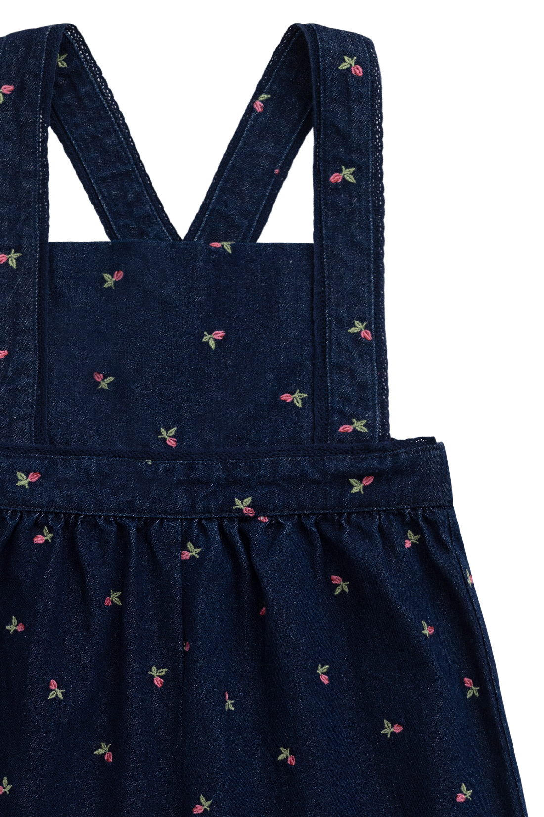 Dovie Overall - Rosebud Denim Childrens Overall from Jamie Kay USA