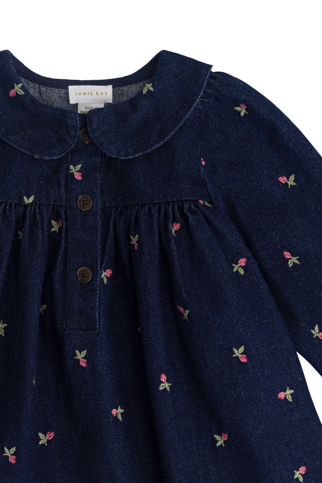 Gracen Dress - Rosebud Denim Childrens Dress from Jamie Kay USA