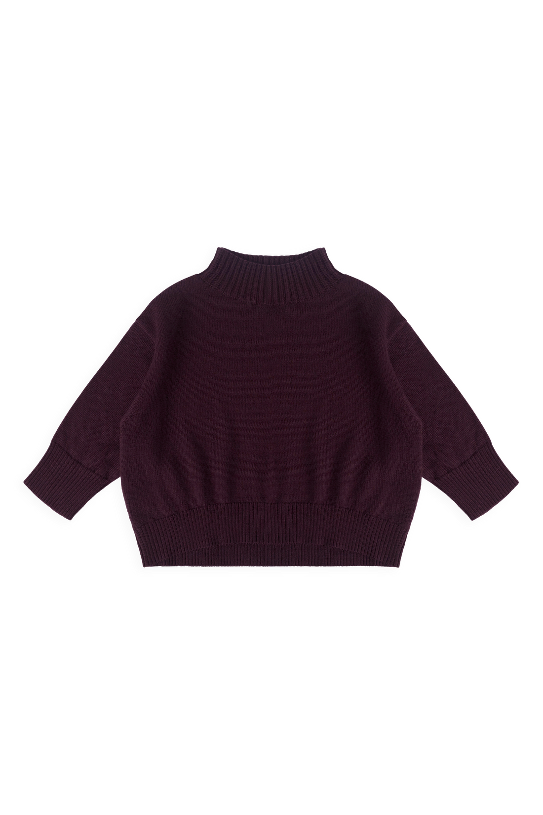 Merino Turtleneck Jumper - Blackberry Childrens Jumper from Jamie Kay USA