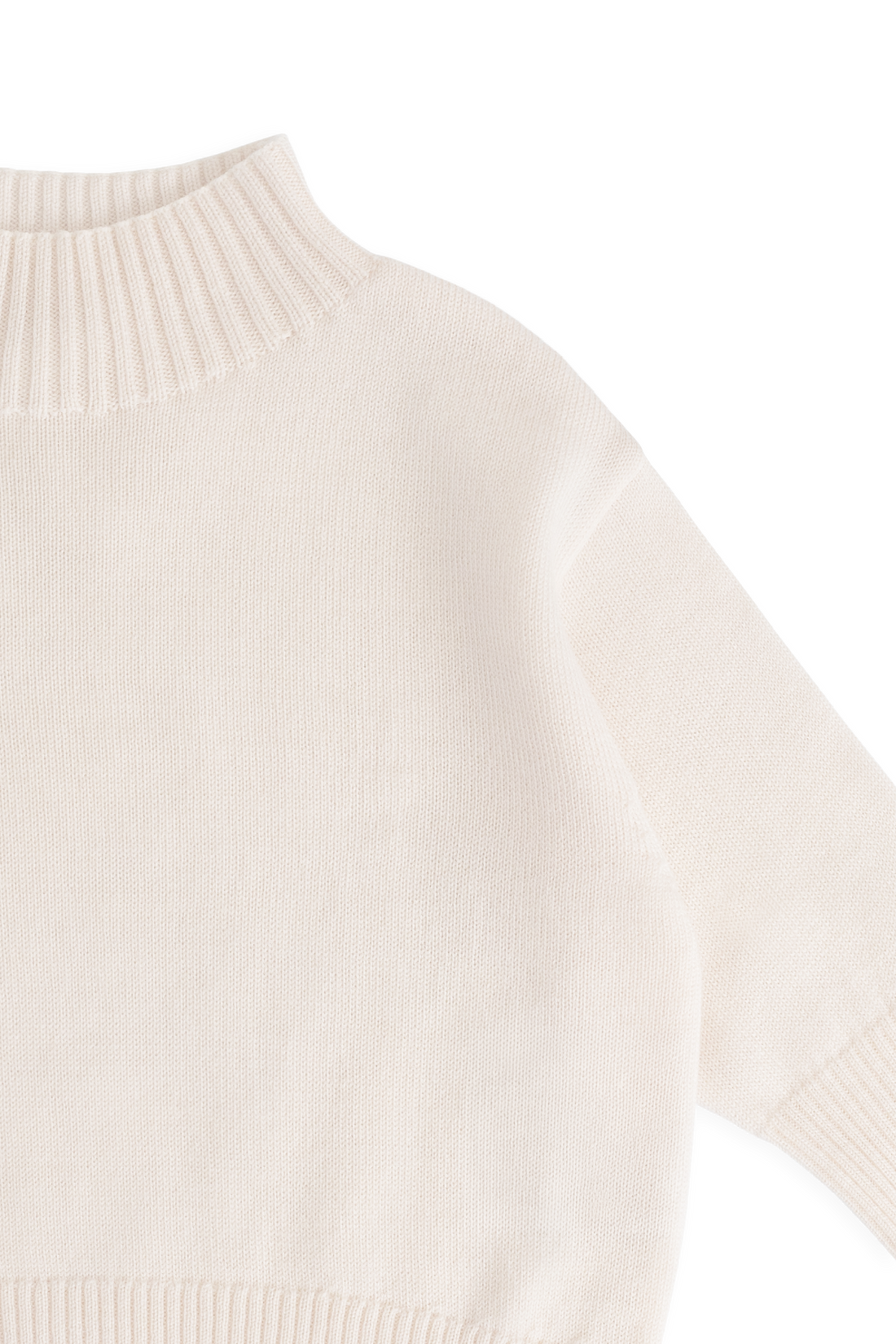 Merino Turtleneck Jumper - Ivory Childrens Jumper from Jamie Kay USA