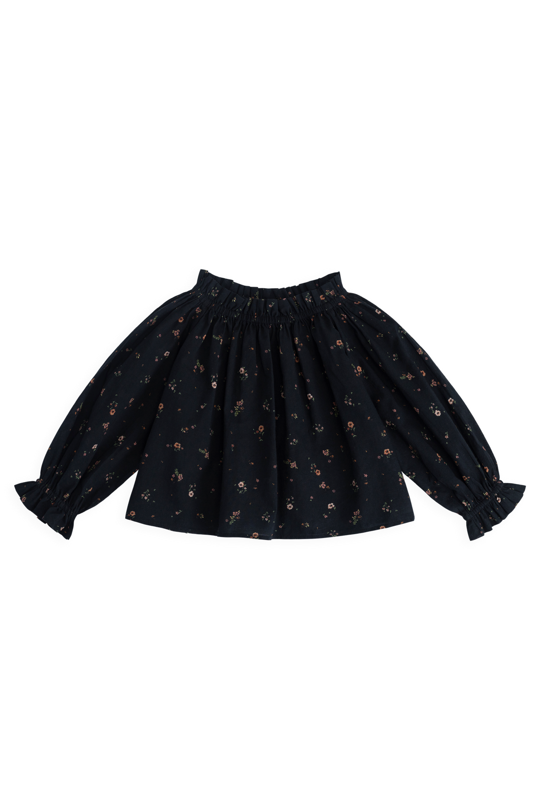 Organic Cotton Acacia Blouse - Eloise Navy Childrens Top from Jamie Kay USA