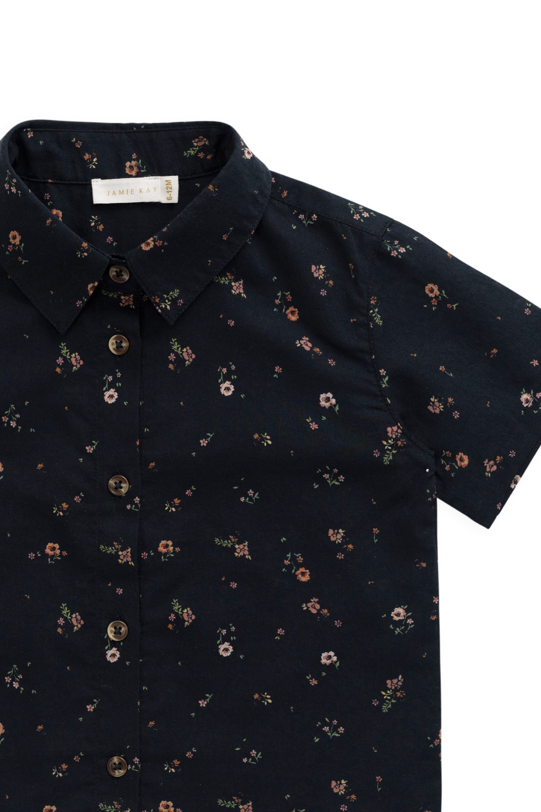 Organic Cotton Alexander Shirt - Eloise Navy Childrens Top from Jamie Kay USA