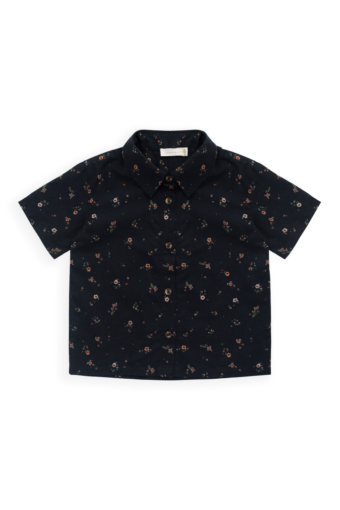 Organic Cotton Alexander Shirt - Eloise Navy Childrens Top from Jamie Kay USA