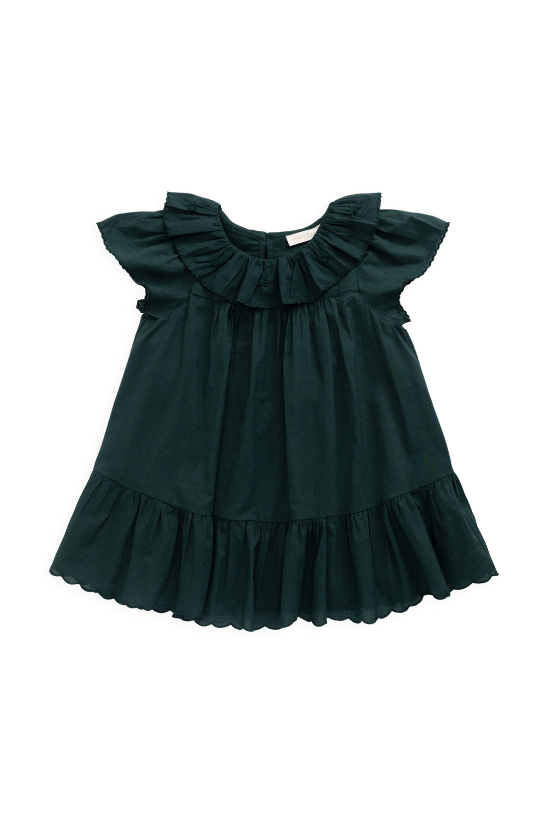 Organic Cotton Calianna Dress - Deep Fern Childrens Dress from Jamie Kay USA