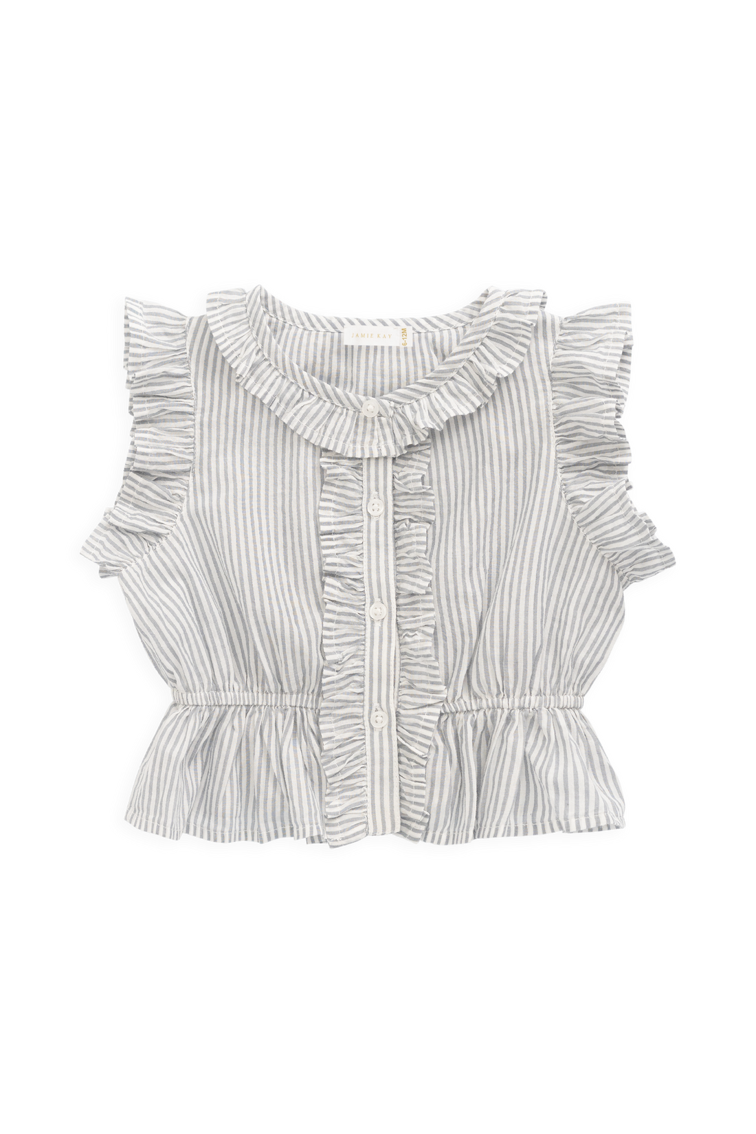 Organic Cotton Calianna Top - Harbour Stripe Childrens Top from Jamie Kay USA