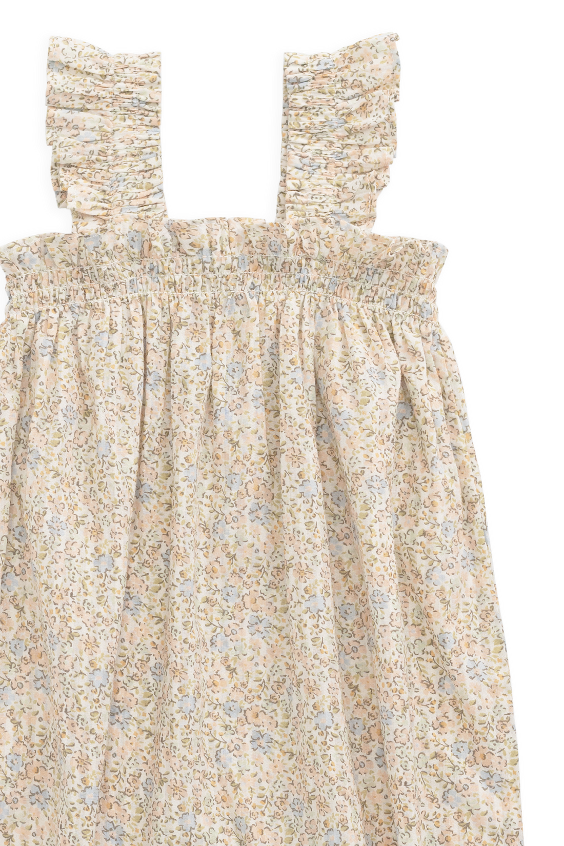 Organic Cotton Catalina Playsuit - Tully Peach Childrens Playsuit from Jamie Kay USA
