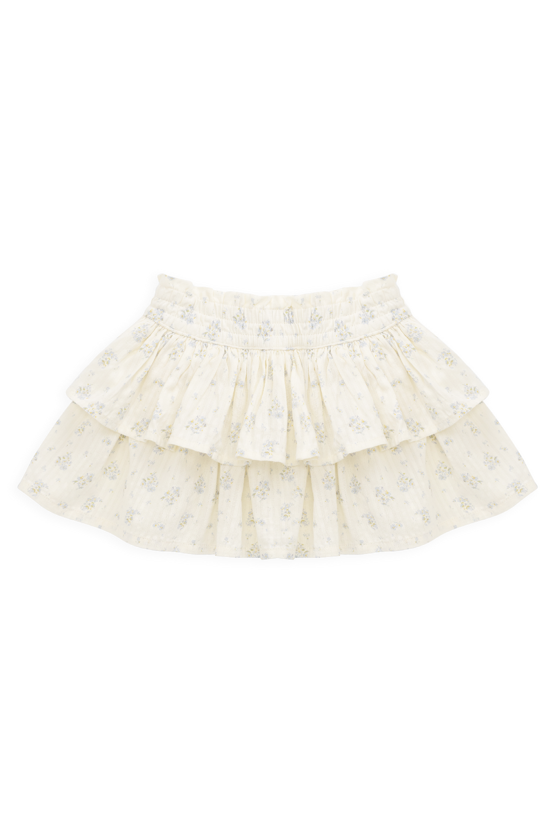 Organic Cotton Cosette Skirt - Justine Vanilla Sky Childrens Skirt from Jamie Kay USA