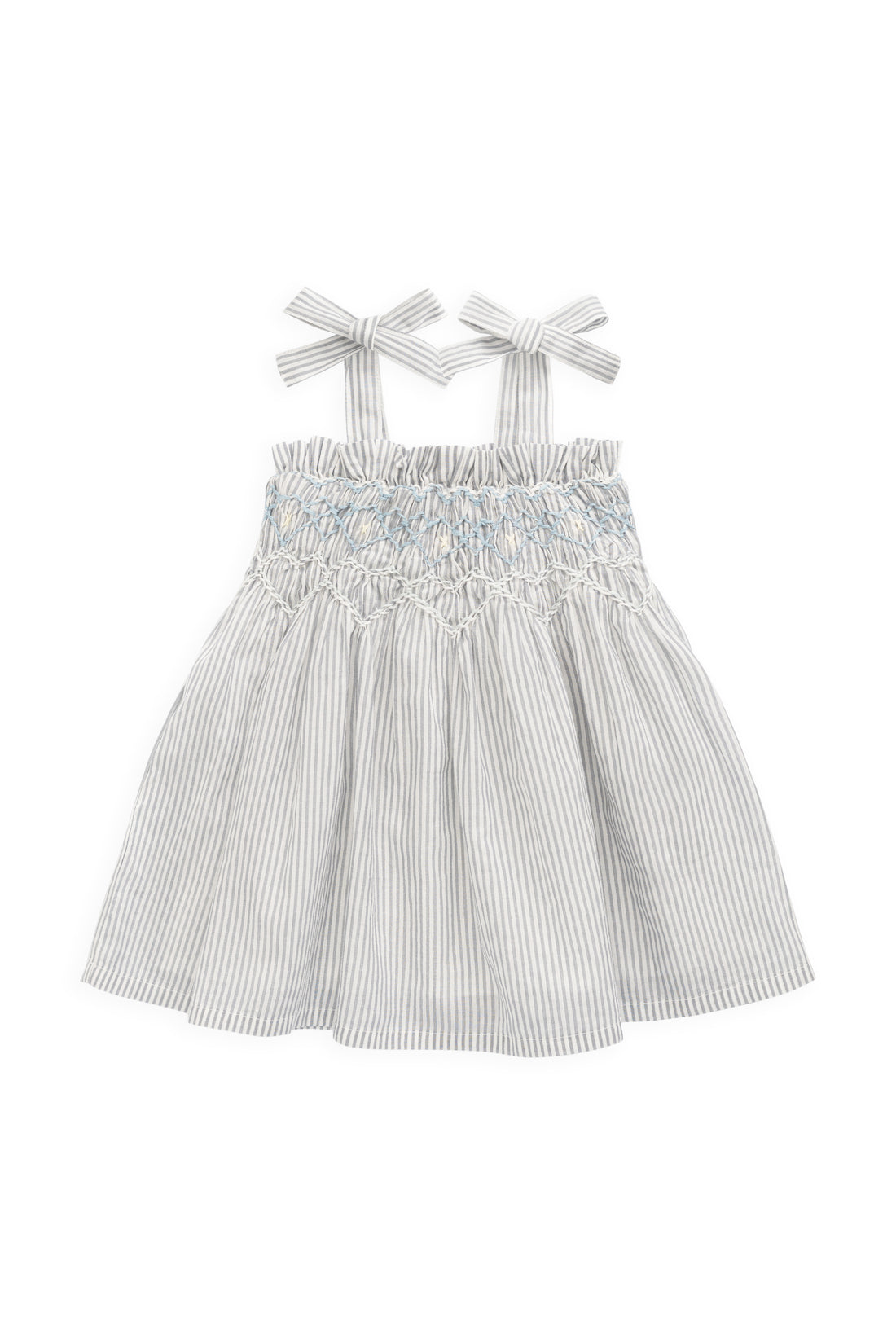 Organic Cotton Desiree Dress - Harbour Stripe Childrens Dress from Jamie Kay USA