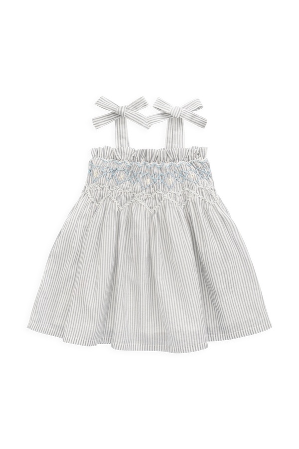 Organic Cotton Desiree Dress - Harbour Stripe Childrens Dress from Jamie Kay USA