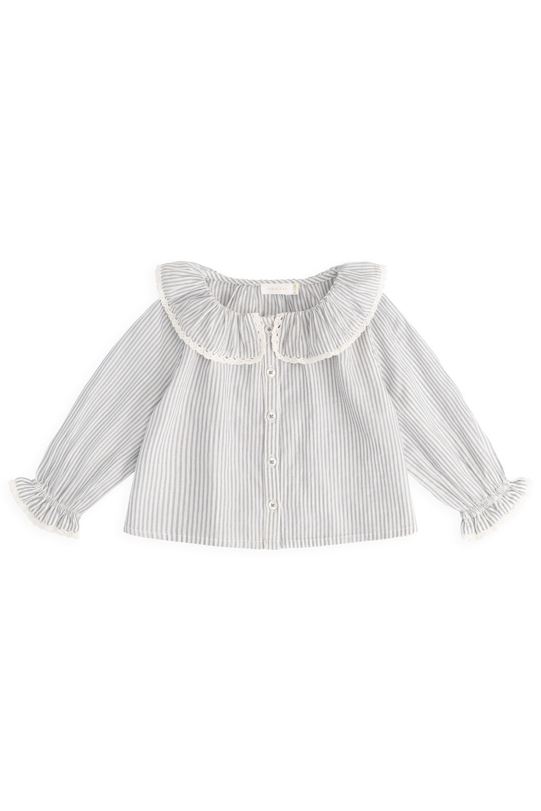 Organic Cotton Dovie Blouse - Harbour Stripe Childrens Top from Jamie Kay USA
